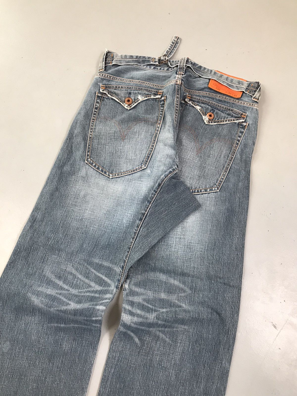 Levi's Vintage Levi’s buckle belt denim Size US 35 - 4 Thumbnail