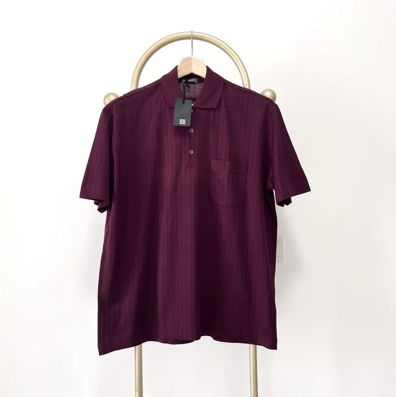 Givenchy Givenchy Red Cotton Short Sleeve Polo Shirt 0089 Size US L / EU 52-54 / 3 - 1 Thumbnail