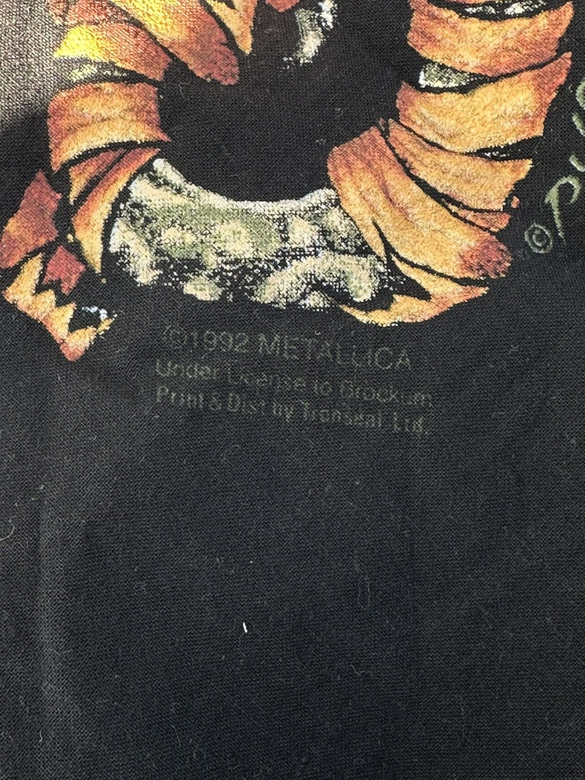 Vintage Vintage Vintage 1992 Metallica Pushead Bandana Scarf Size ONE SIZE - 3 Thumbnail