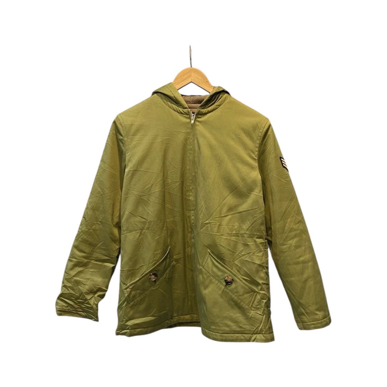 A.P.C. A.P.C. Military Hooded Jacket - Khaki Green - Size XS Size US XS / EU 42 / 0 - 1 Thumbnail