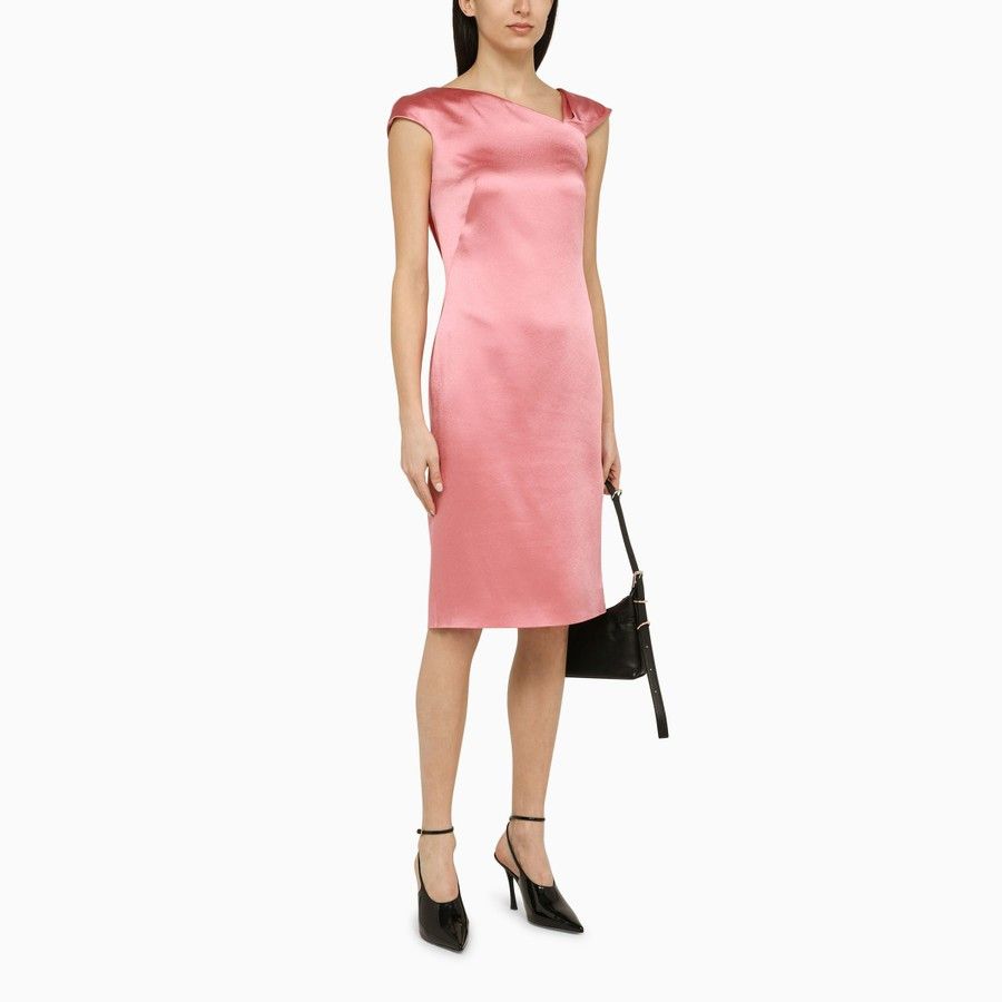 Givenchy o1d2blof0824 Midi Dress in Pink Size S / US 4 / IT 40 - 2 Thumbnail