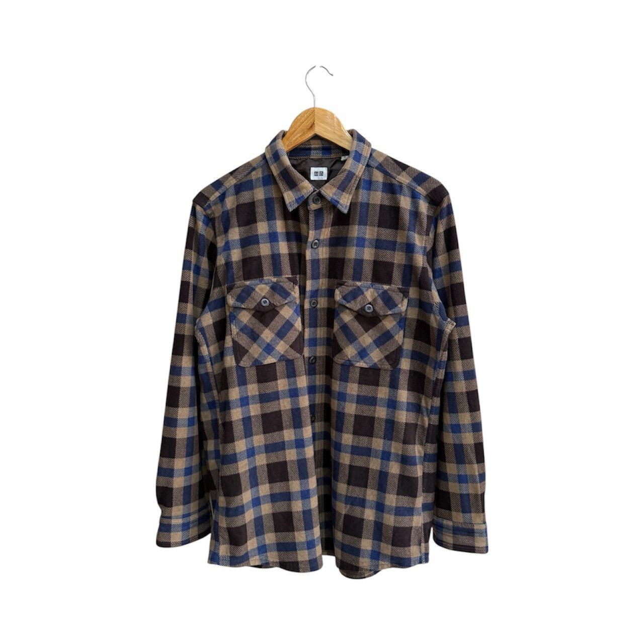 Uniqlo UNIQLO CHEKERED FLANNEL BUTTON UP SHIRT Size US L / EU 52-54 / 3 - 1 Thumbnail