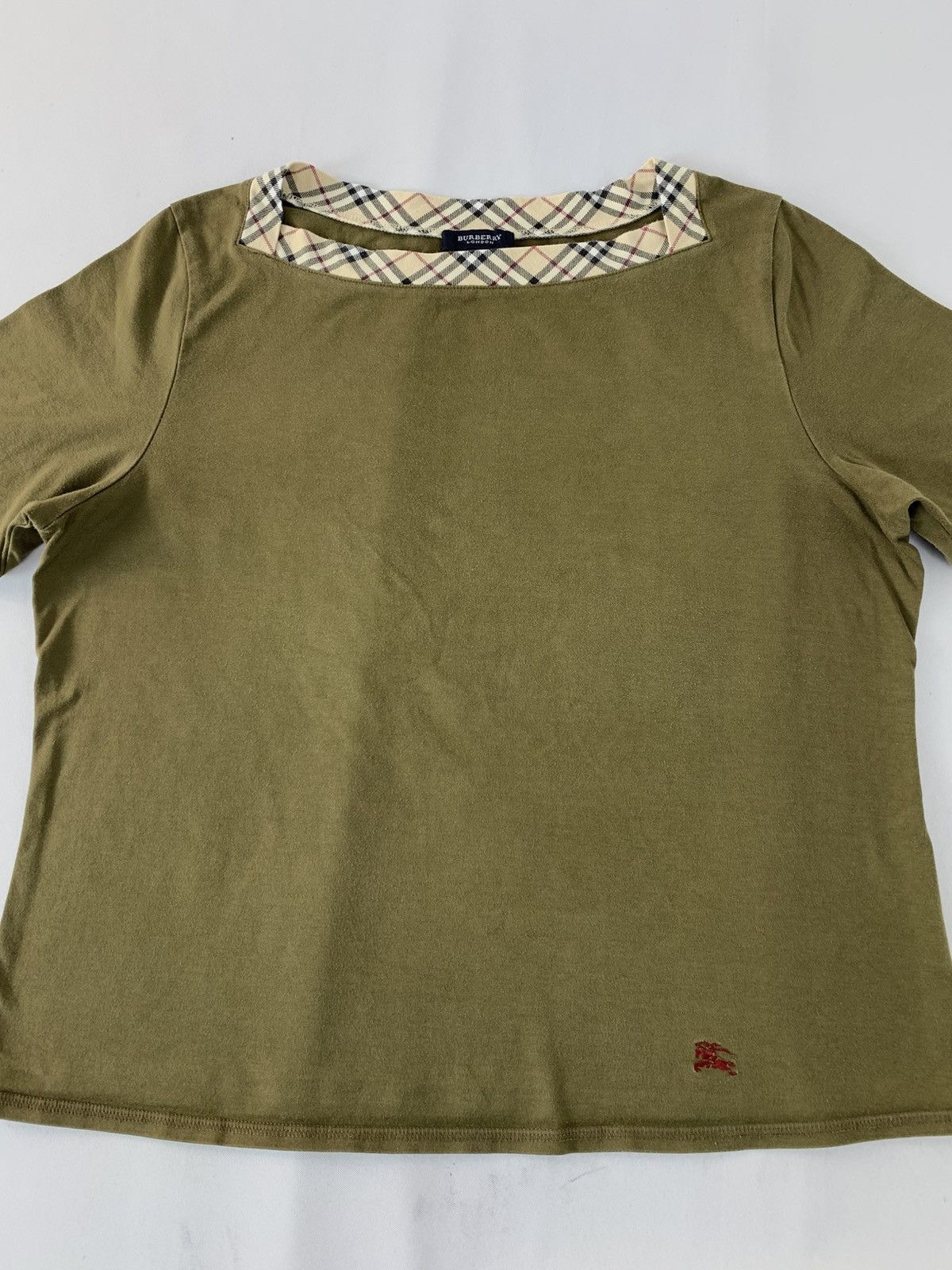 Burberry Burberry London Nova Checked Monogram Ringer T-shirt Size M / US 6-8 / IT 42-44 - 3 Thumbnail