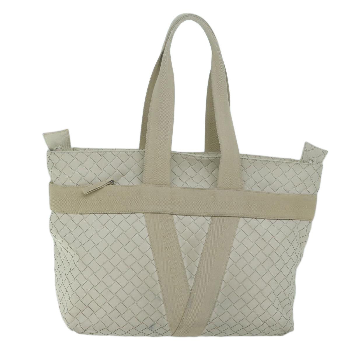 Bottega Veneta Intrecciato White Leather Tote Bag (Pre-Owned) Size ONE SIZE - 1 Thumbnail
