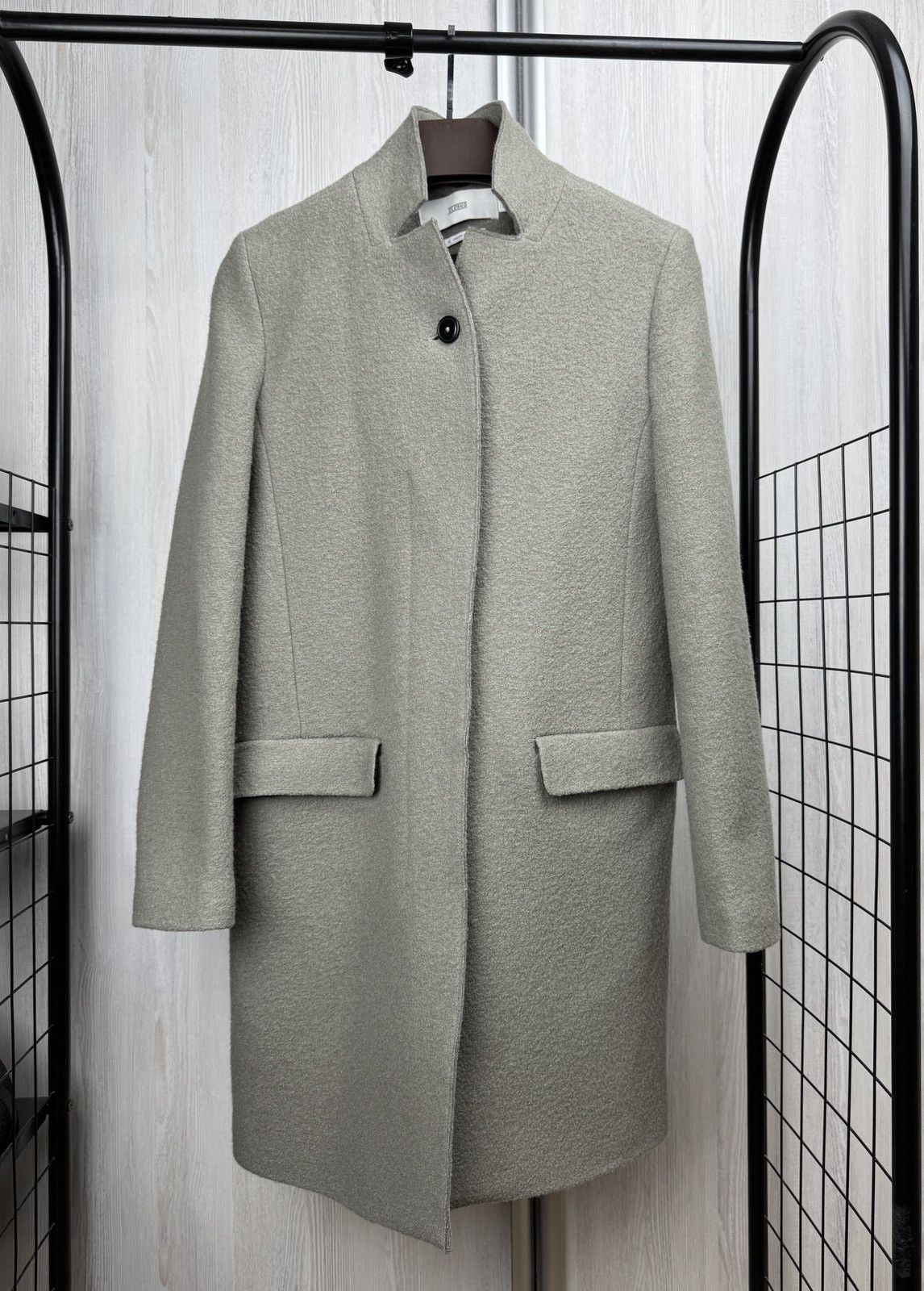 Closed Pure Pori Italian Fabric Wool grey coat size M