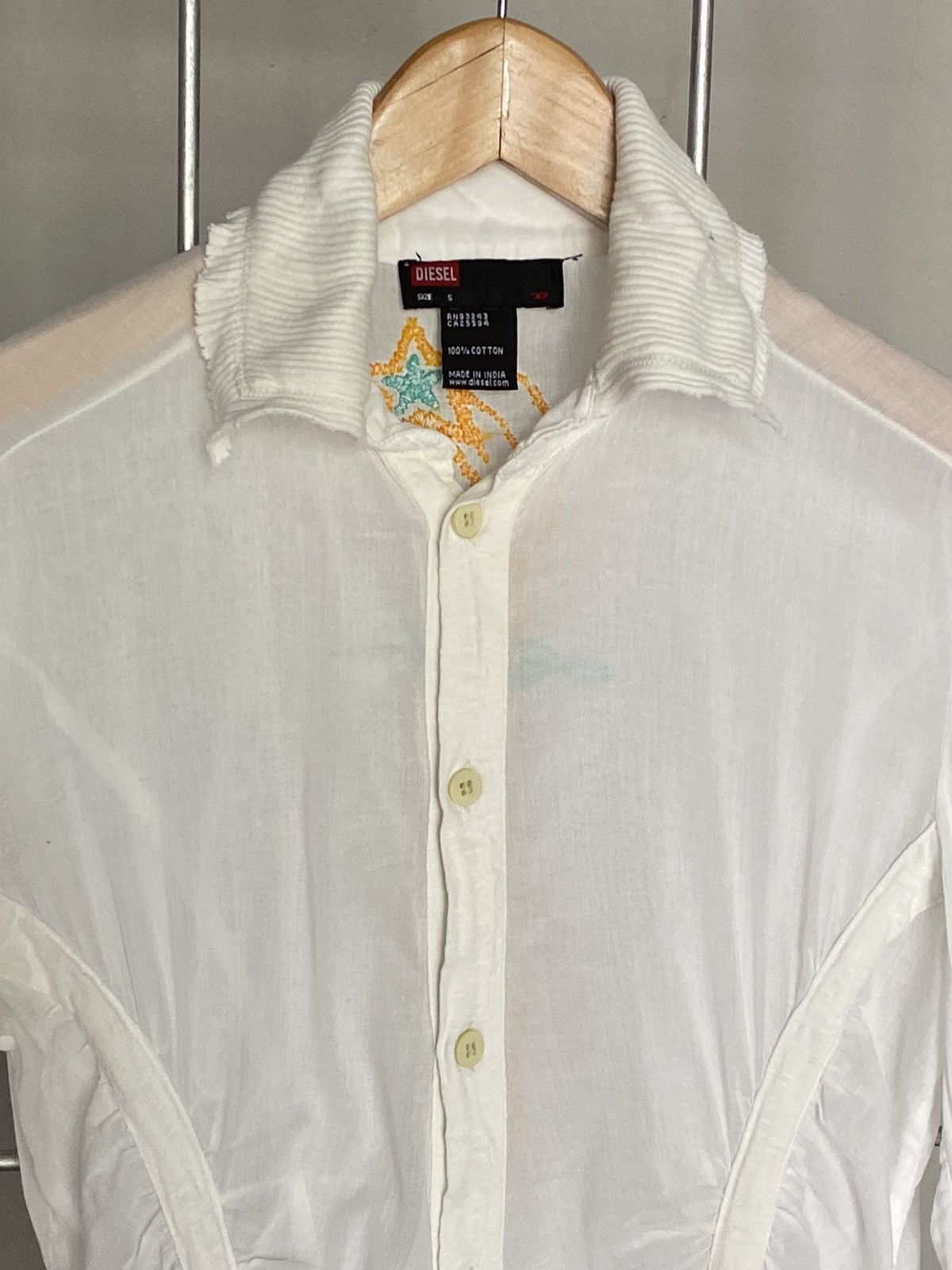 Diesel Diesel White Shirt Size S / US 4 / IT 40 - 5 Thumbnail