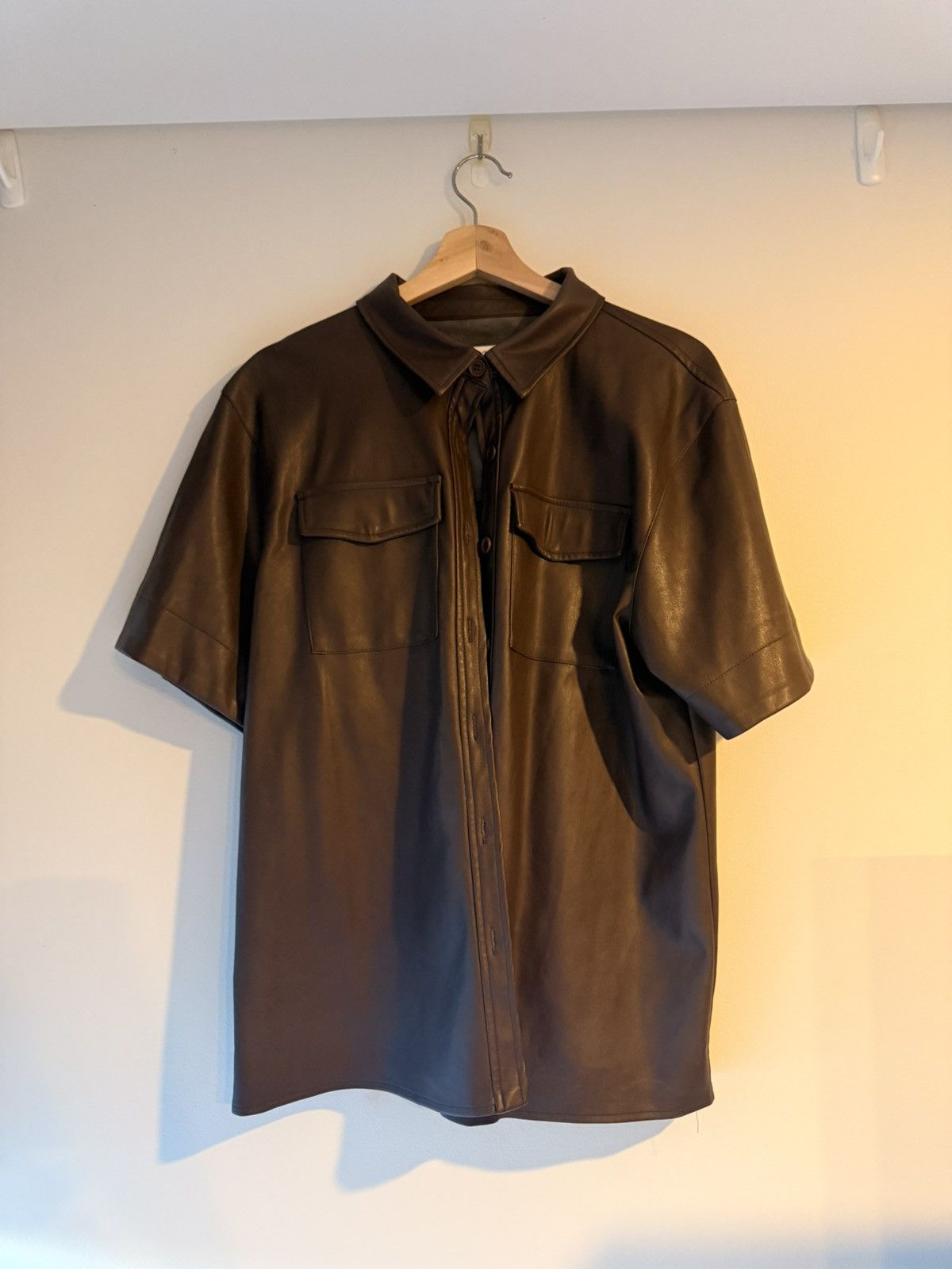 Other PU Brown Leather Shaket Size M / US 6-8 / IT 42-44 - 3 Thumbnail