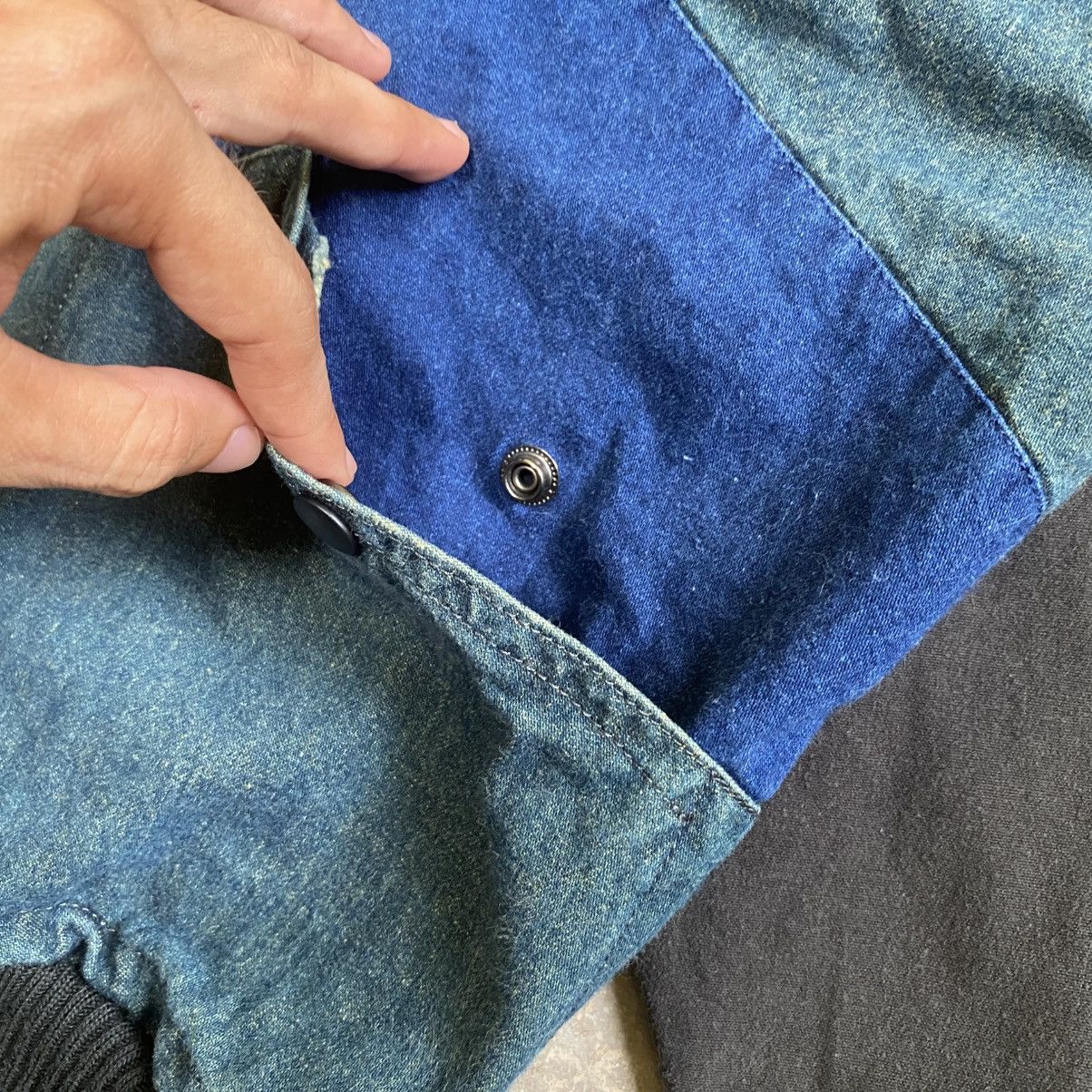 Japanese Brand × Vintage 💥 80s WATERSKY DENIM BOXY BOMBER JACKET Size US M / EU 48-50 / 2 - 8 Thumbnail