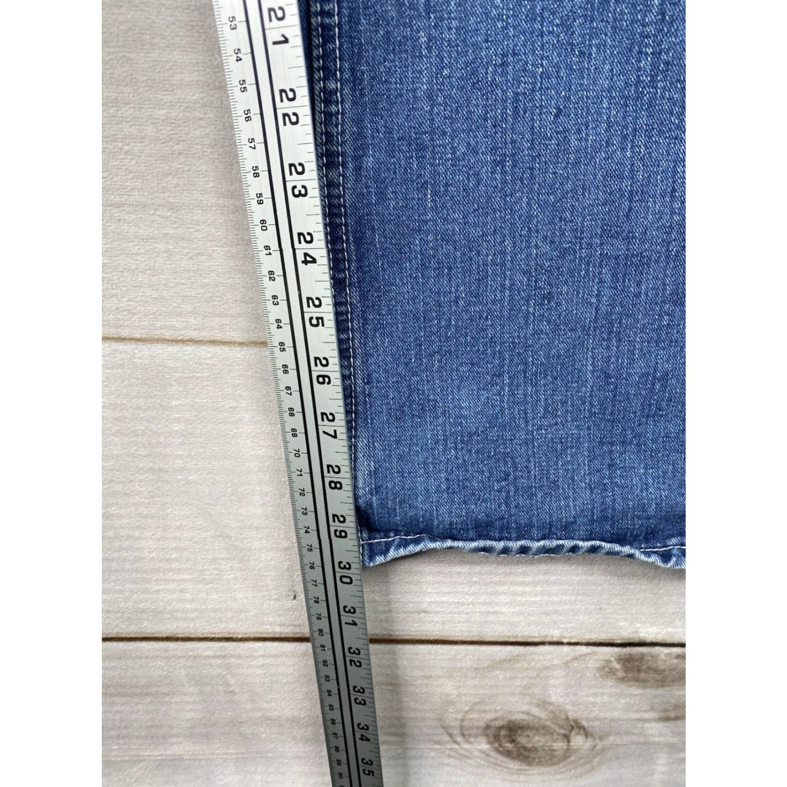Vintage Modern Culture Jeans 5-Pocket Denim Distressed Pockets Size 38/32 Men's Blue Stone Wash Made in China / Regular Fit Size US 38 / EU 54 - 6 Thumbnail