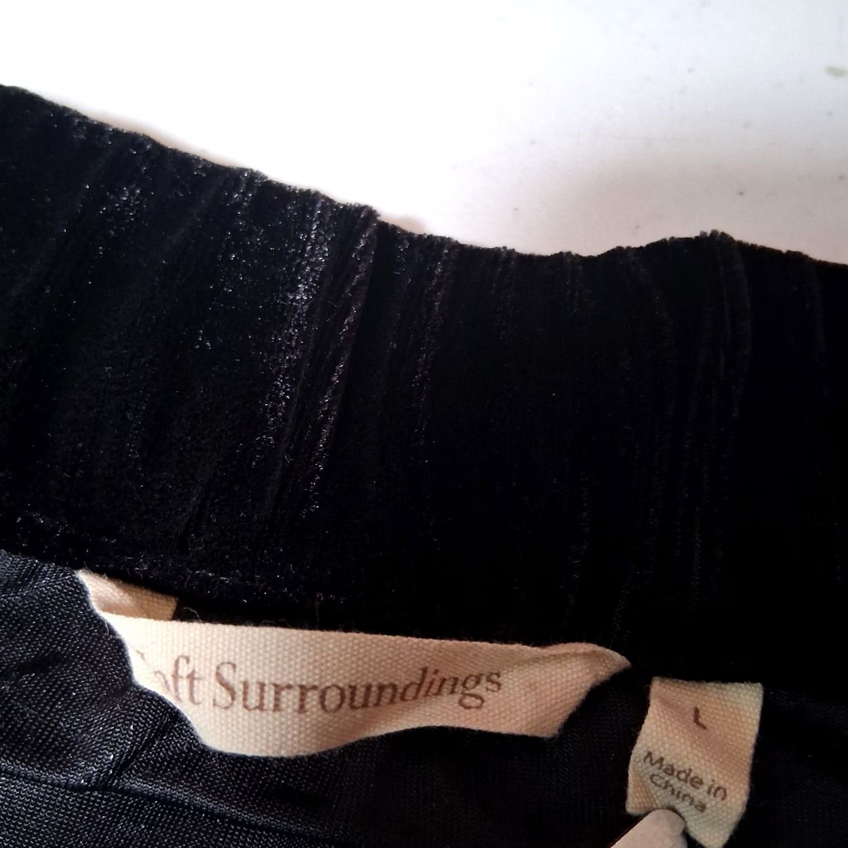 Soft Surroundings Soft Surroundings Skirt Large Long Black Velour Riffle Whimsigoth Dark Fairy Size 36" / US 14 / IT 50 - 5 Thumbnail