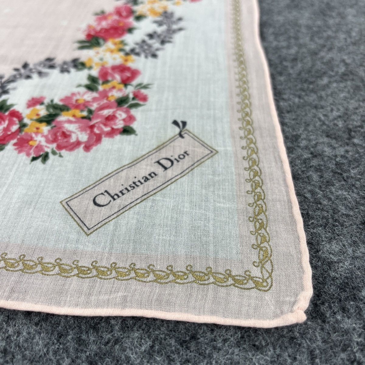 Vintage Christian Dior Handkerchief / Bandana / Neckerchief B146 Size ONE SIZE - 5 Thumbnail