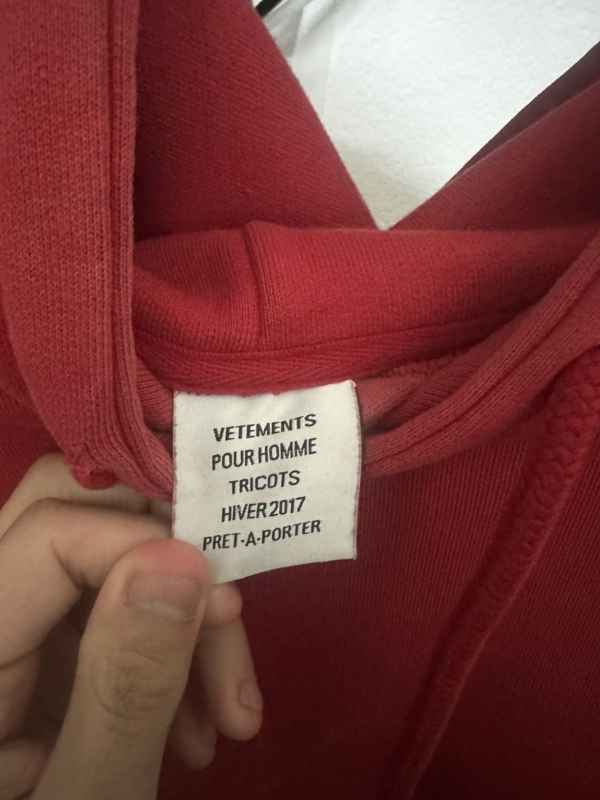 Vetements Vetements Seoul Exclusive Heavy Metal Hoodie – Red Size US M / EU 48-50 / 2 - 5 Thumbnail
