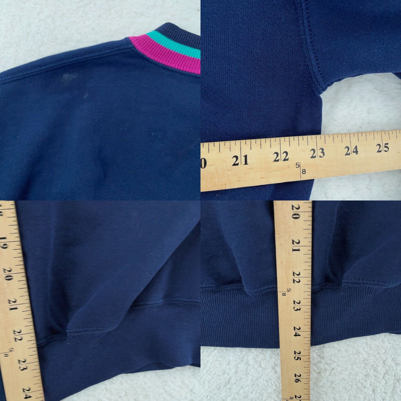 Jerzees VINTAGE Jerzees Sweatshirt Men's M Blue Clydesdale Horse Pullover Knit Lined USA Outdoors - Mens Size US M / EU 48-50 / 2 - 8 Thumbnail