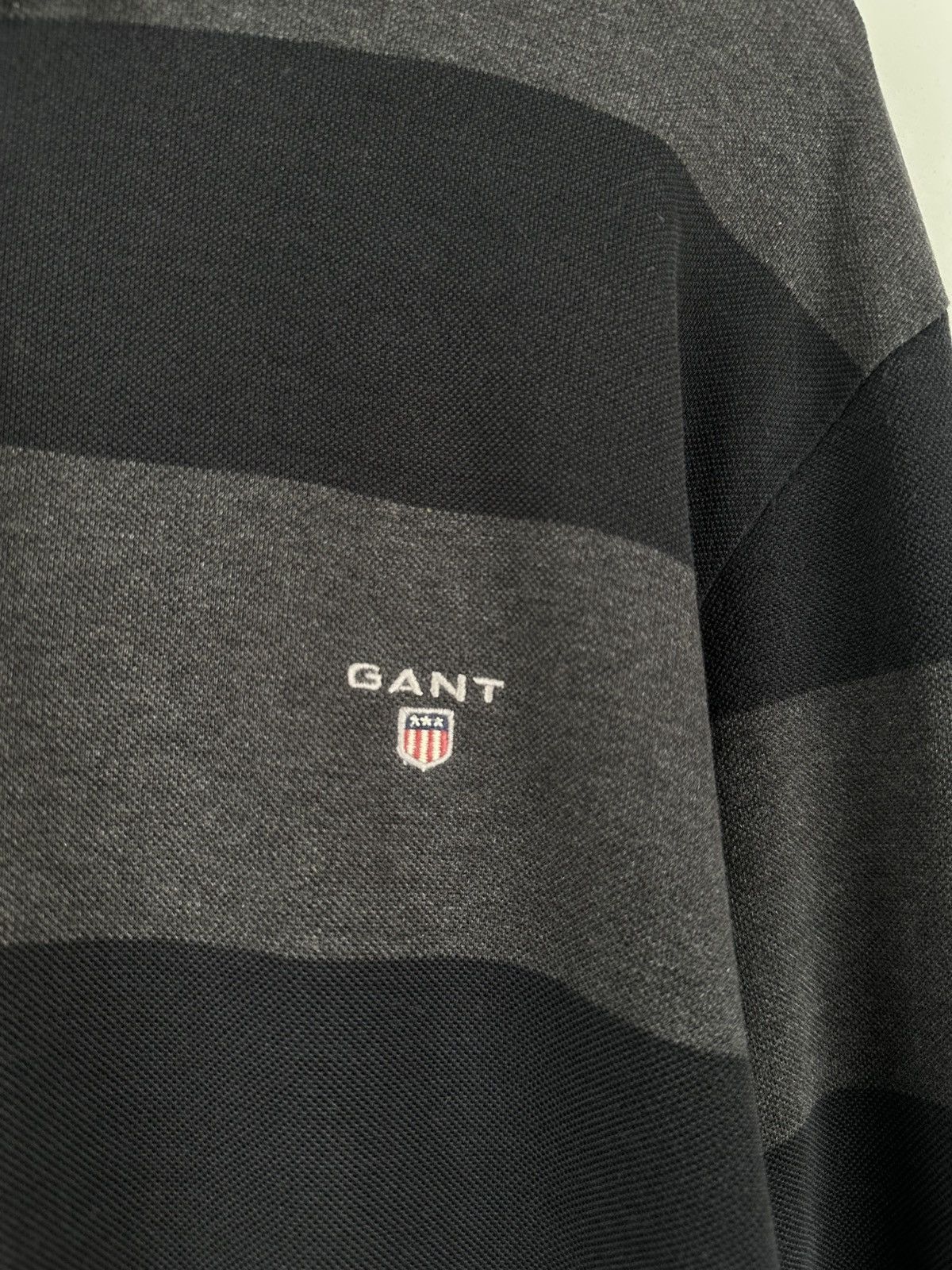 Gant Y2k Vintage GANT Zebra Rugby Shirt Oversized Size US XL / EU 56 / 4 - 4 Thumbnail