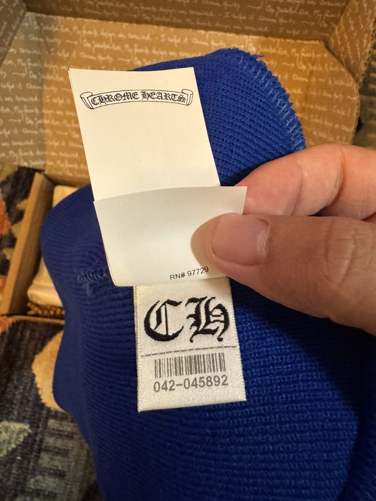 Chrome Hearts CHROME HEARTS BLUE WATCH CAP BEANIE ONLINE EXCLUSIVE Size ONE SIZE - 9 Thumbnail