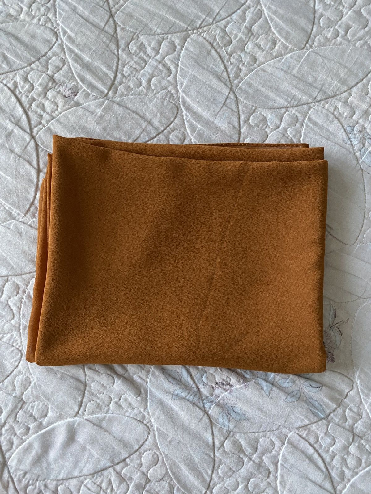 Other Premium Chiffon Rectangle Hijab In Burnt Orange For Women Size ONE SIZE - 5 Thumbnail