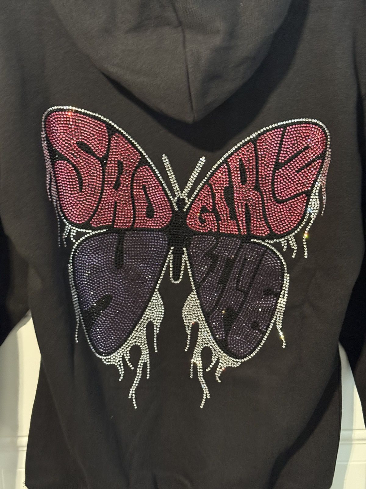 Other Sad Boyz the Sad Girlz Crystal Butterfly hoodie Size S / US 4 / IT 40 - 4 Thumbnail