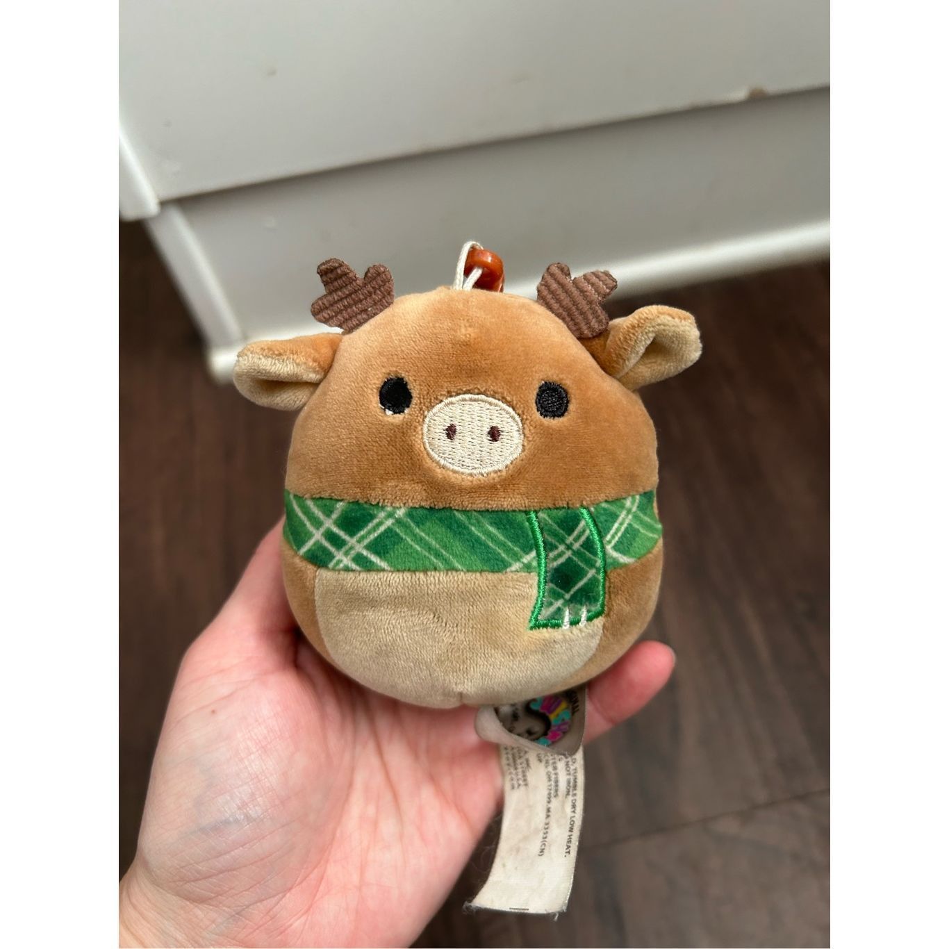 Other Squishmallows Kellytoy Clip-On Keychain 3.5” RUBY Reindeer C Size ONE SIZE - 3 Thumbnail