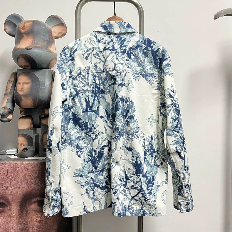 Louis Vuitton Louis Vuitton Full print seaweed shirt jacket 2504-Nextarro Size US S / EU 44-46 / 1 - 2 Thumbnail