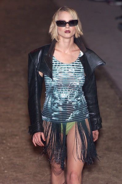 Jean Paul Gaultier 🔥Grail! SS2001 Jean Paul Gaultier Satan Gargoyle Mesh Top Size S / US 4 / IT 40 - 2 Thumbnail