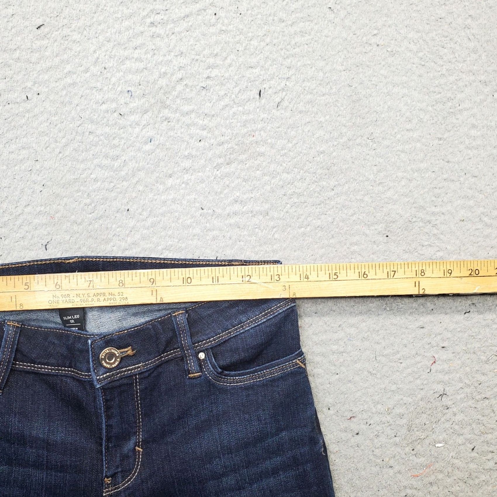 White House Black Market White House Black Market Jeans Women Size 0 Blue Denim Slim Leg Streetwear 5-Pocket Inseam 27.25" Size 25" / US 0 / IT 36 - 6 Thumbnail