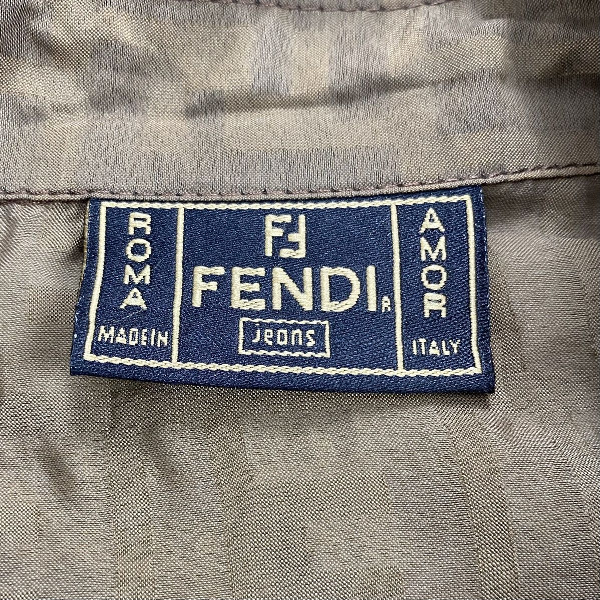 Fendi Vintage Fendi Monogram Distressed Transparent Shirt Luxury Size US M / EU 48-50 / 2 - 5 Thumbnail