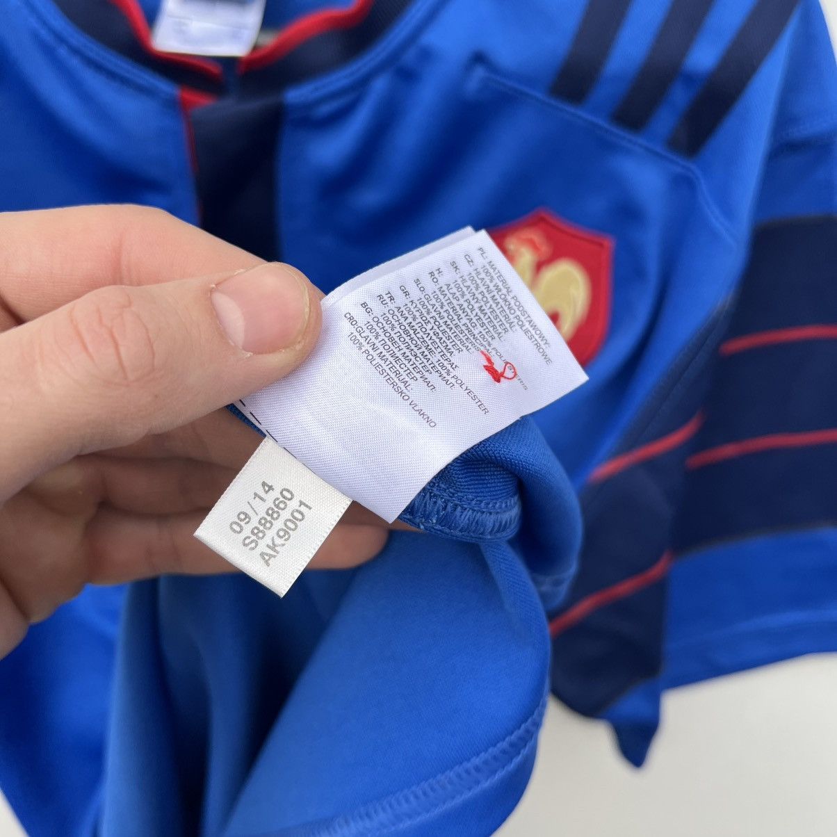 Adidas France 2015-2016 Home Rugby Jersey Shirt Size US L / EU 52-54 / 3 - 8 Thumbnail