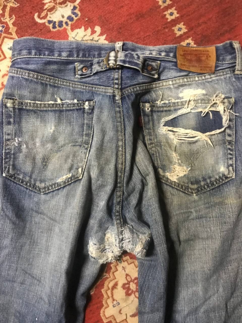 Levi's Vintage Selvedge Levi’s Big E 702xx Distressed Denim Size US 31 - 6 Thumbnail