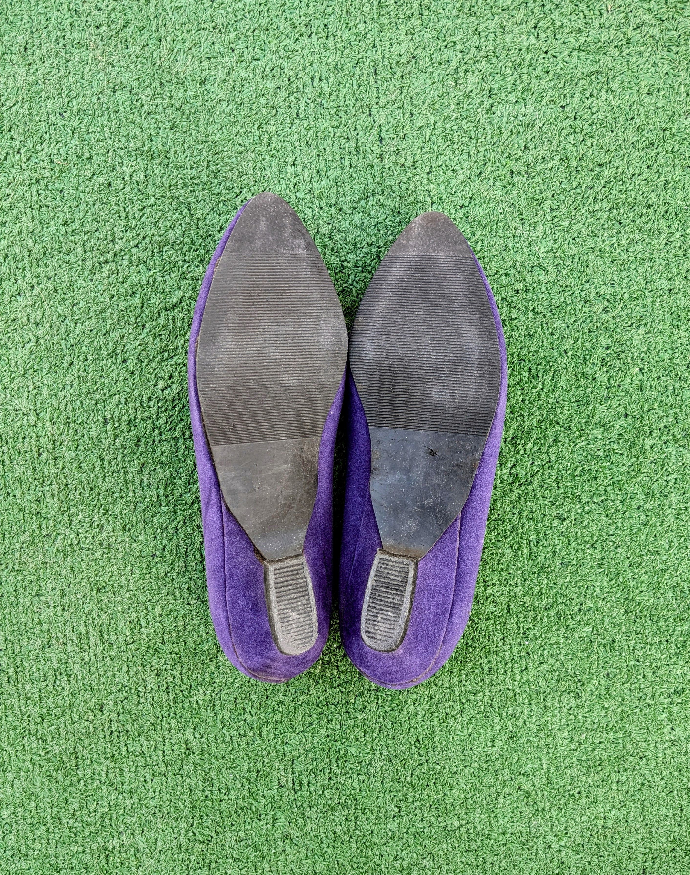 Vintage Genga Vintage Japanese 1970s Velvet Retro Slip-On Flat Shoes Size US 6.5 / IT 36.5 - 6 Thumbnail