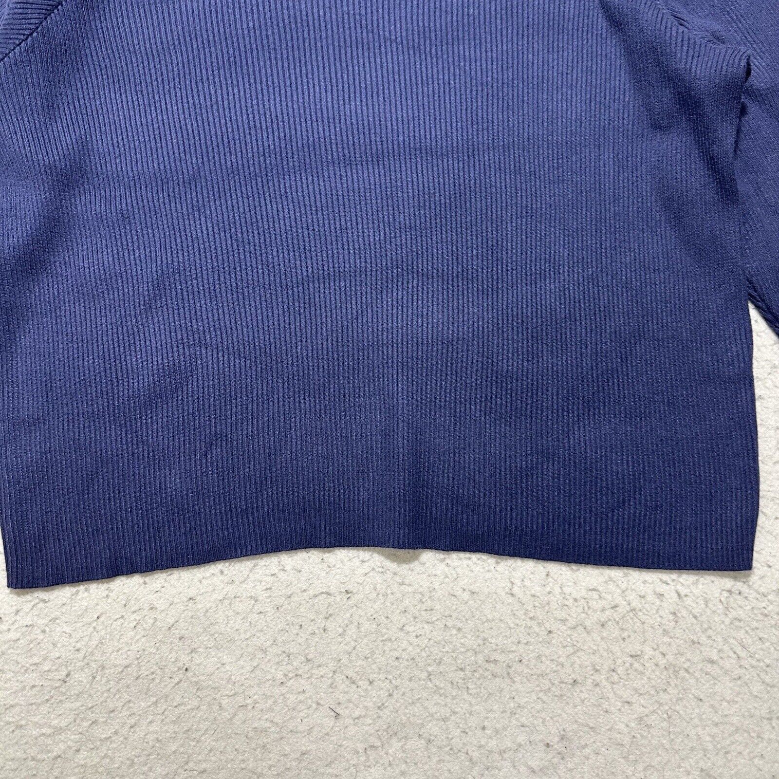 Other Ophelia Roe 3X Scoop Neck Ribbed Stretch Sweater Navy Size 3XL / US 20-22 - 12 Thumbnail