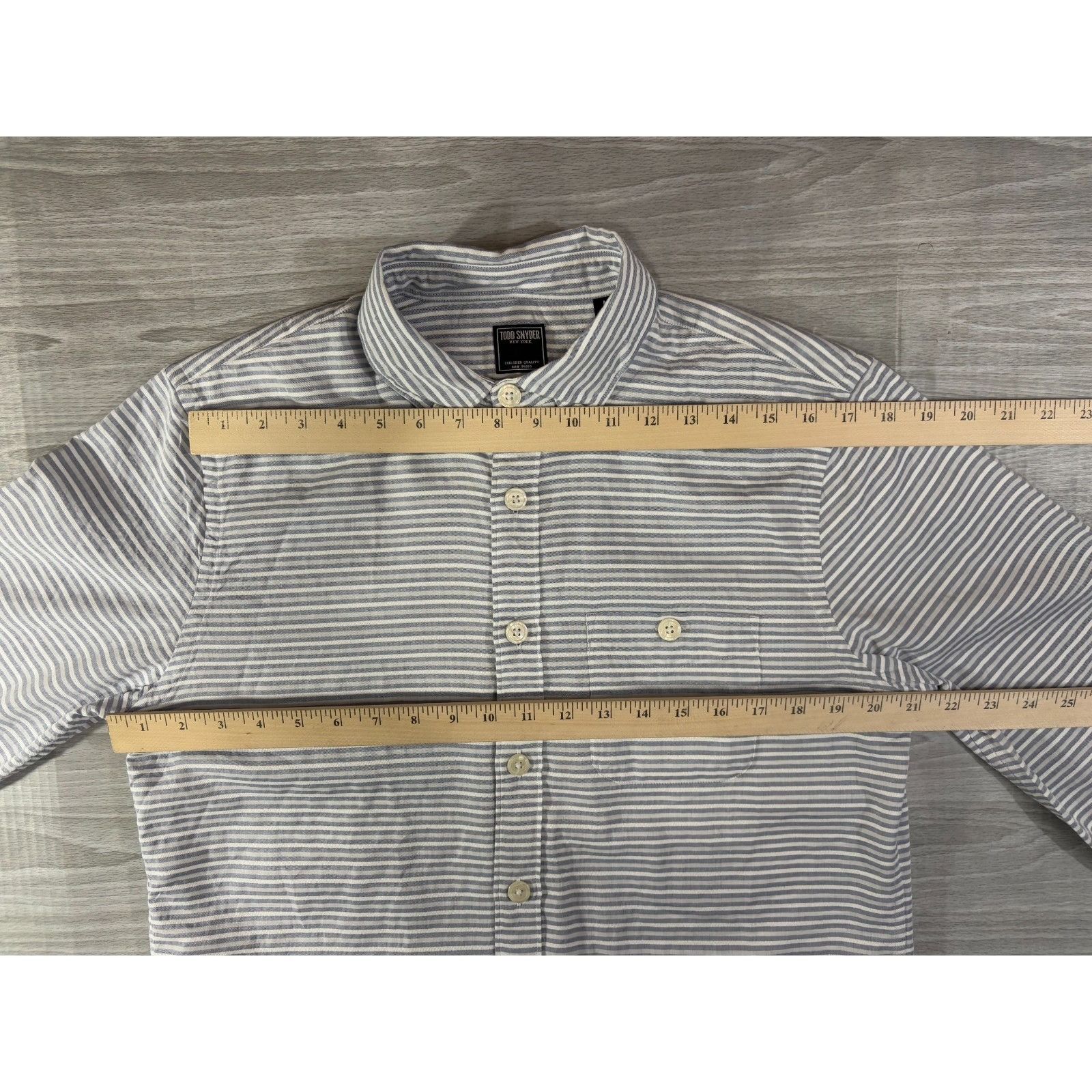 Todd Snyder Todd Snyder Linen blend beach Shirt sz M blue striped NWOT Size US M / EU 48-50 / 2 - 4 Thumbnail