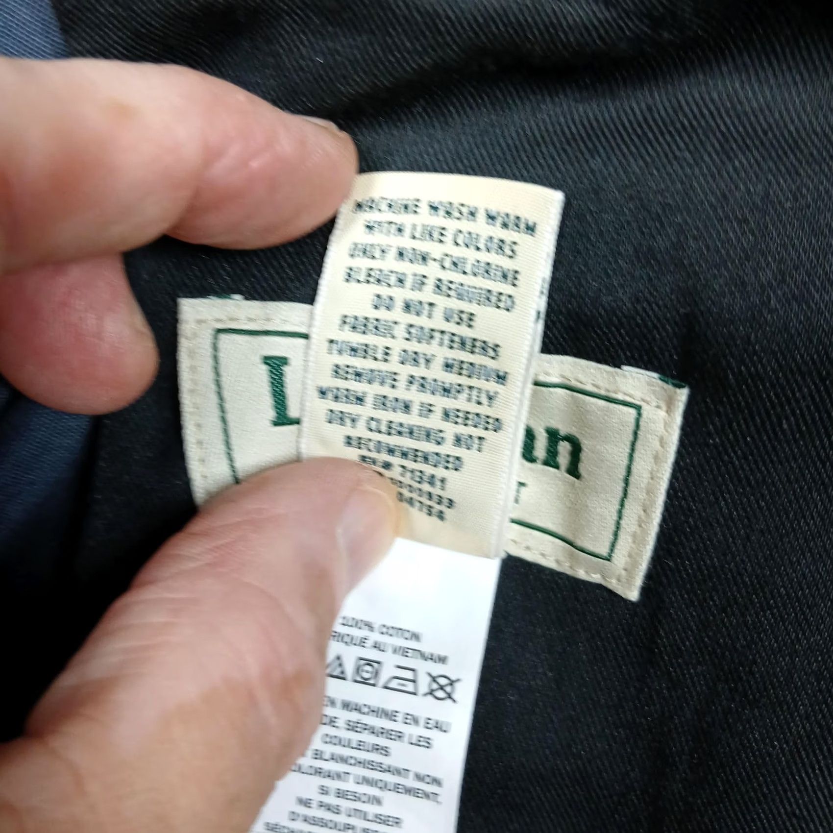 Vintage LL Bean Pants Mens 33x29 Gray Classic Fit Pleated Front 100% Cotton Casual Size US 33 - 5 Thumbnail