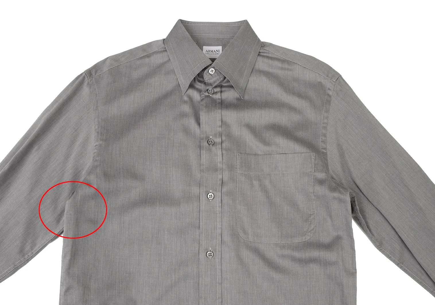Armani Collezioni Snap Button-Down Shirt in Gray Size 38 Size US XXS / EU 40 - 2 Thumbnail