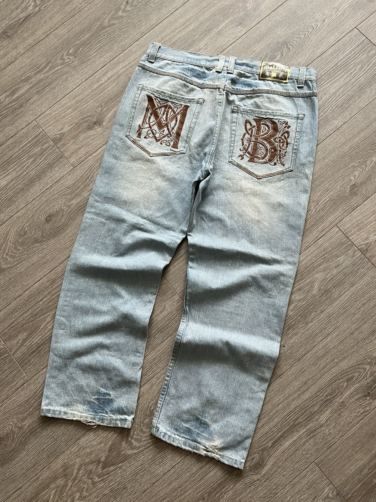 Makaveli Vintage 2PAC Makaveli Baggy Jeans Pants Size US 38 / EU 54 - 4 Thumbnail
