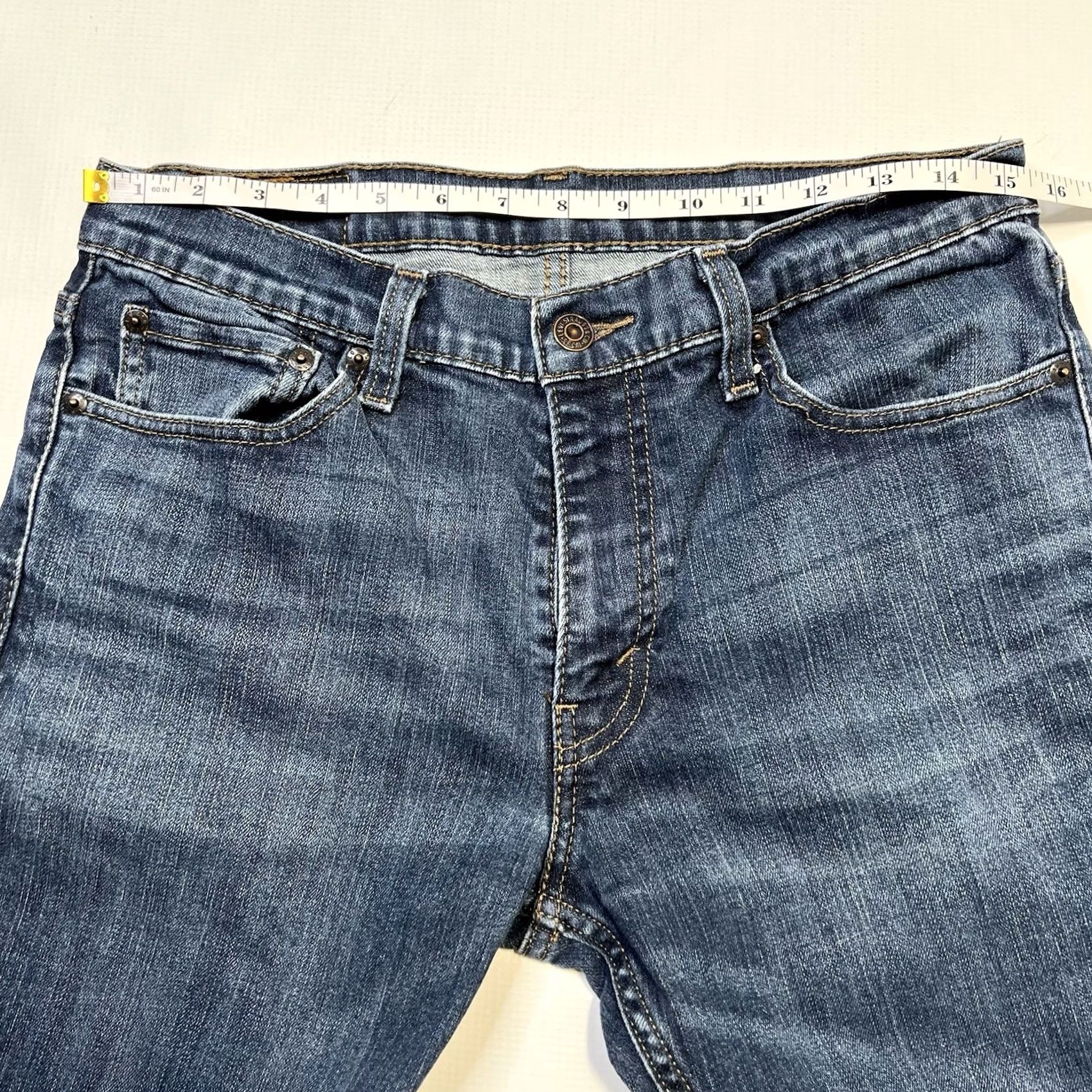 Levi's VINTAGE Levi's 511 Slim Fit Jeans Pants 33 34 Size 30x31 Denim Blue Cotton Blend Stretch 5-Pocket Men Regular Pants Jeans Mens Slim Fit Blue 511 Size US 33 - 5 Thumbnail