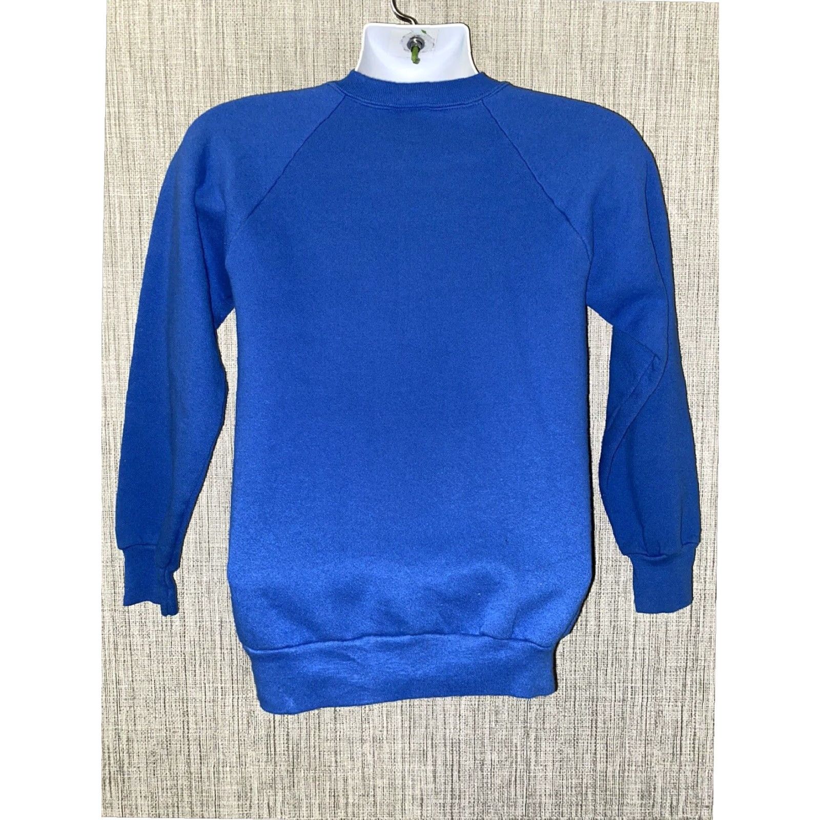 Fruit Of The Loom VINTAGE Fruit of the Loom Mens Fleece Lined Pullover Sweatshirt Blue Small USA Size US S / EU 44-46 / 1 - 3 Thumbnail