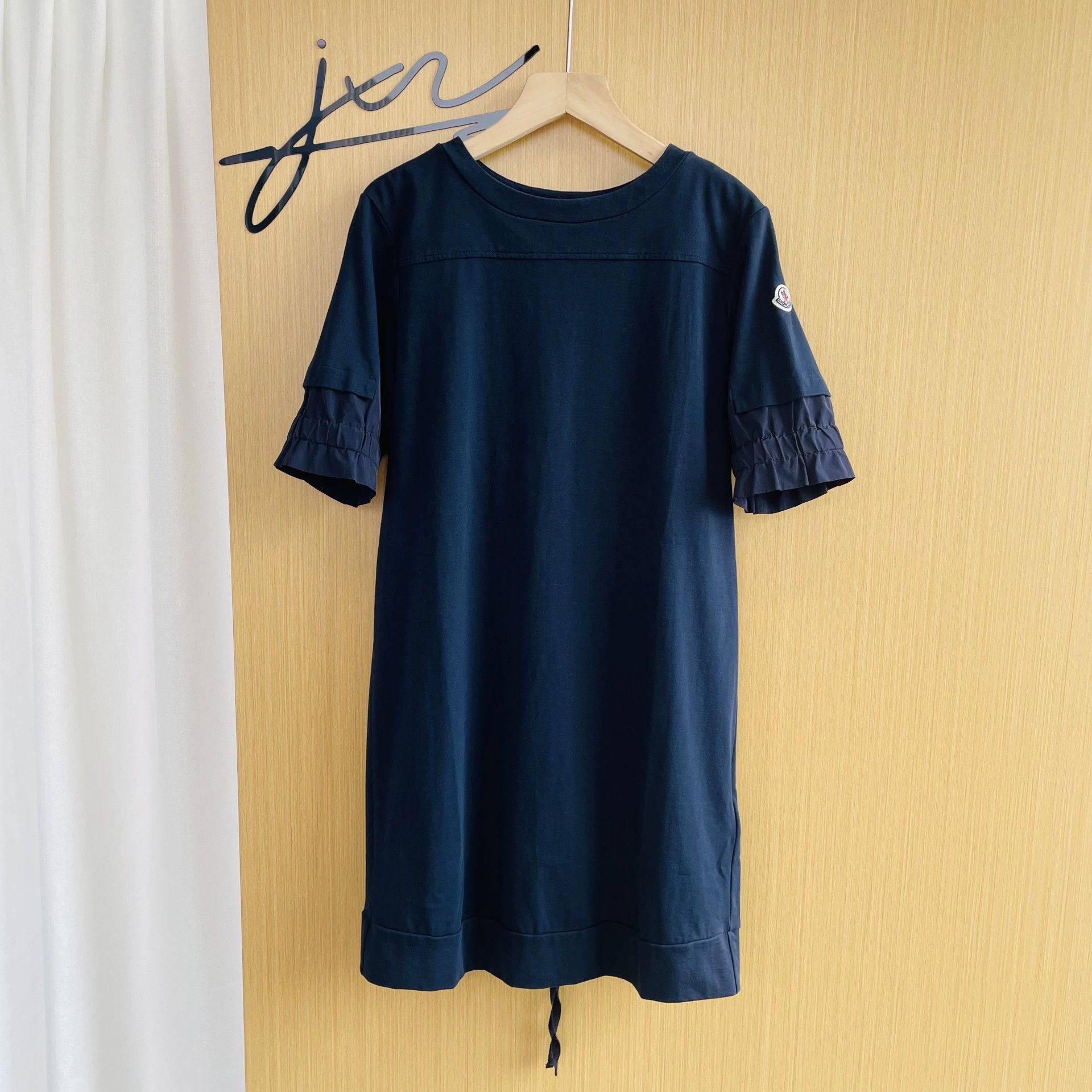 Moncler Moncler Embroidered Logo Colorblock Dress Navy XS 99 New Size XS / US 0-2 / IT 36-38 - 1 Thumbnail