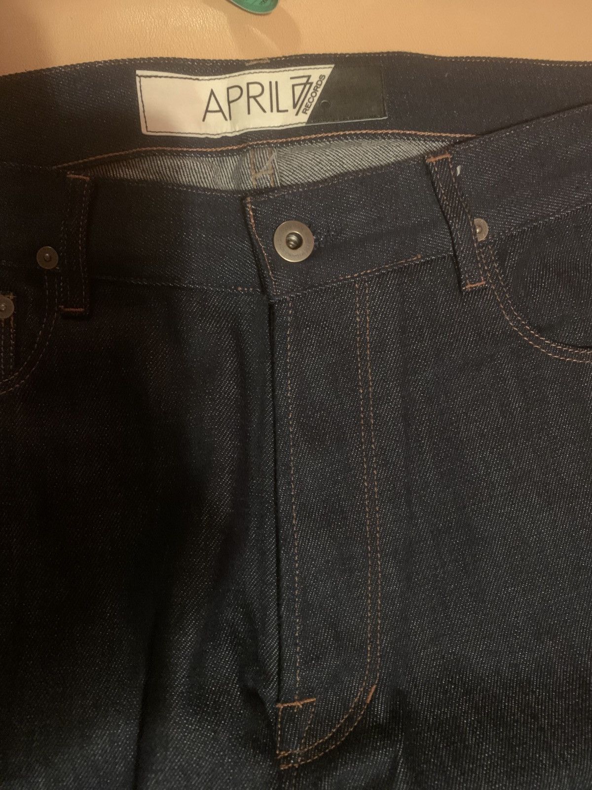April 77 “RARE” selvedge jeans model Nation 35/34 Size US 35 - 3 Thumbnail