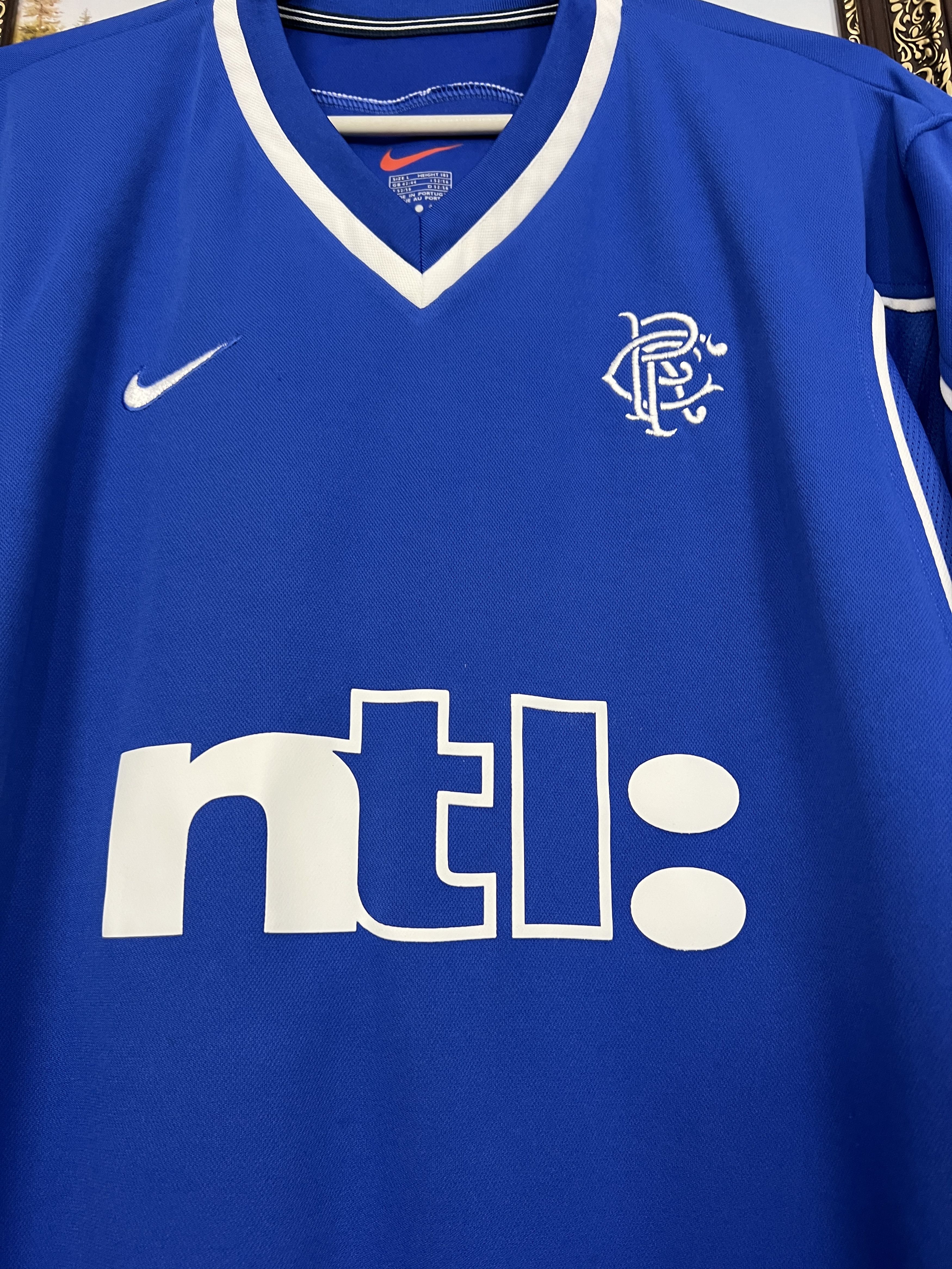 Nike Rangers Home football shirt 1999 Soccer Nike Blue Jersey Size US L / EU 52-54 / 3 - 3 Thumbnail