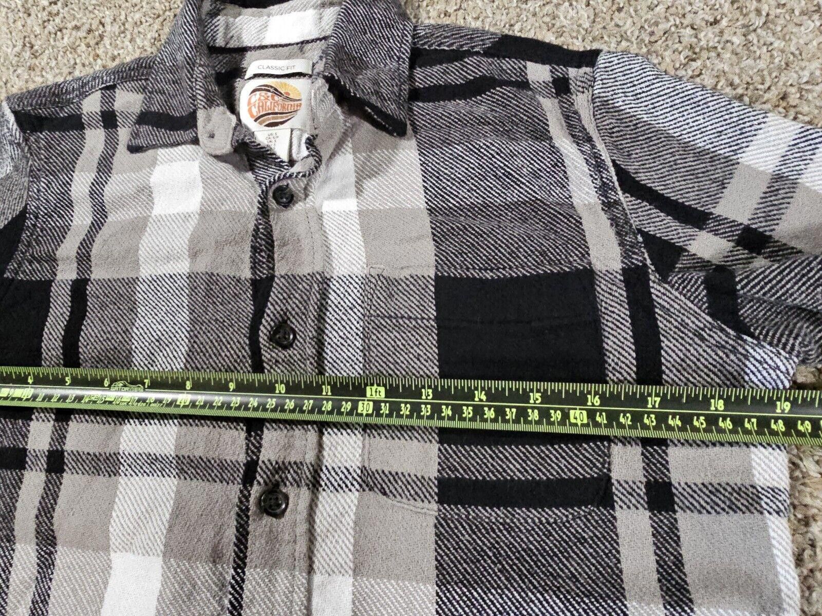 Designer C&C California Flannel Shirt Men's S Black Long Sleeve Size US S / EU 44-46 / 1 - 5 Thumbnail