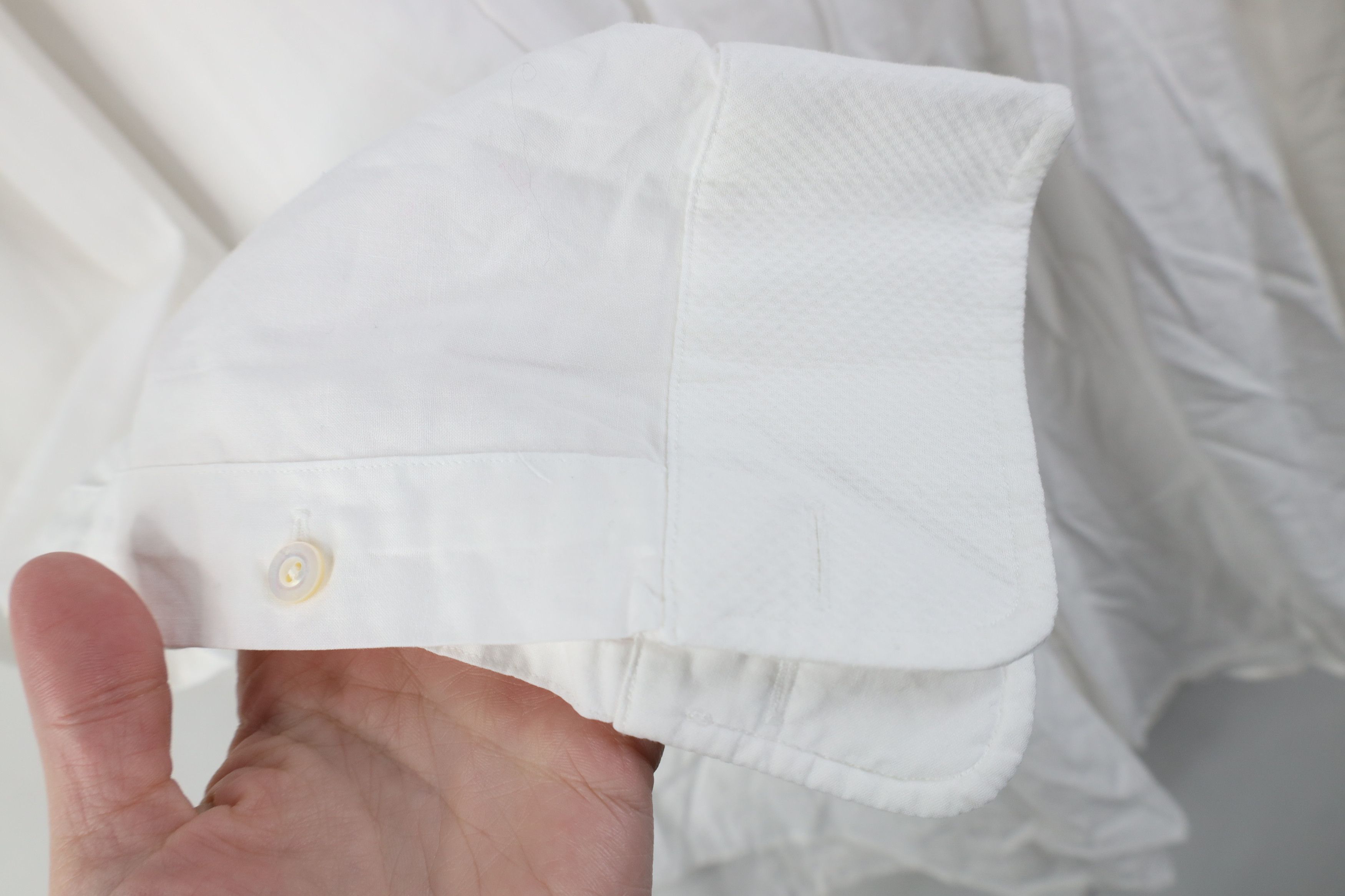 Ralph Lauren Vintage 90s Ralph Lauren Tuxedo Collared Button Shirt White Size US L / EU 52-54 / 3 - 8 Thumbnail