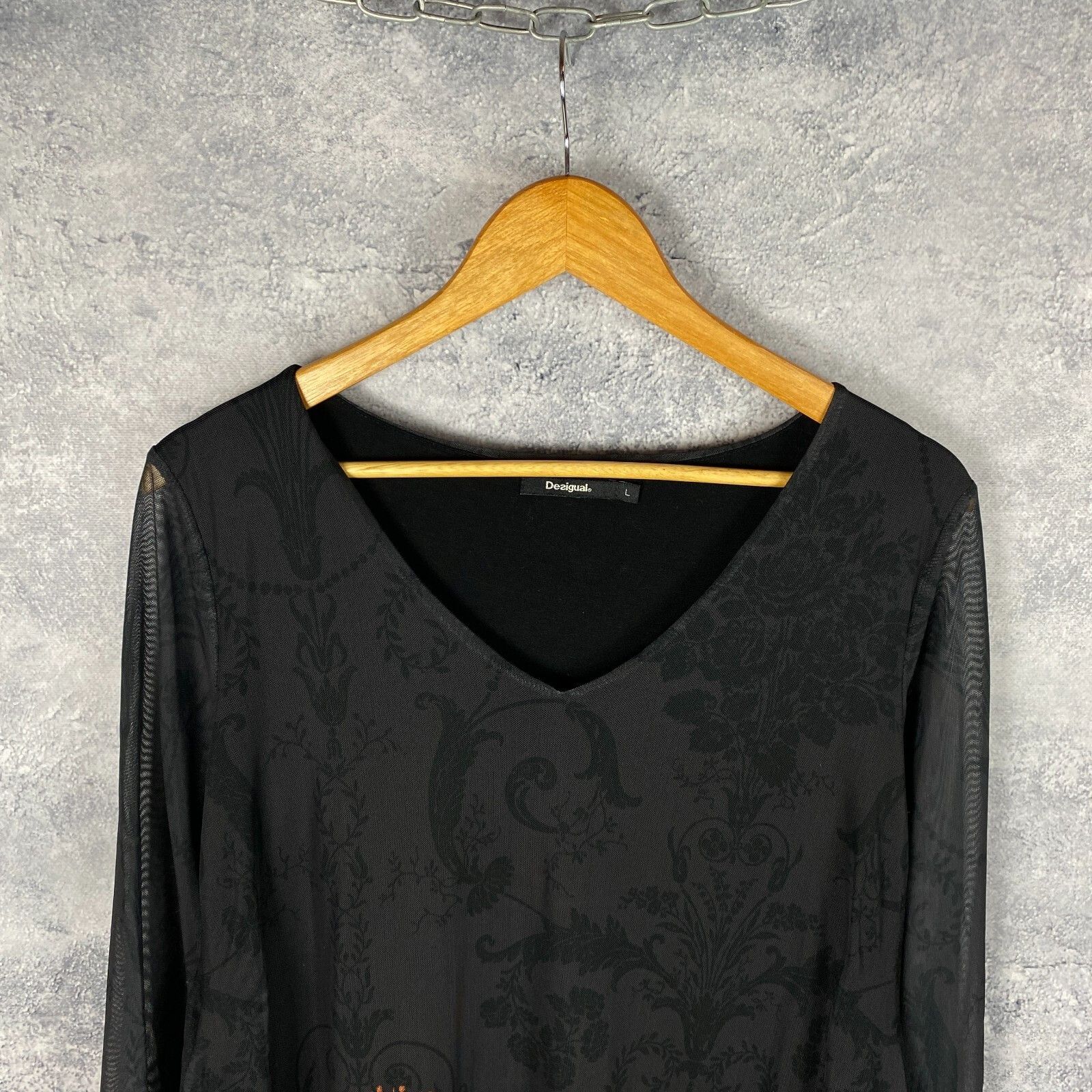 Desigual Desigual Blouse Women's Size L Milticolor Long Sleeve ` Size L / US 10 / IT 46 - 2 Thumbnail