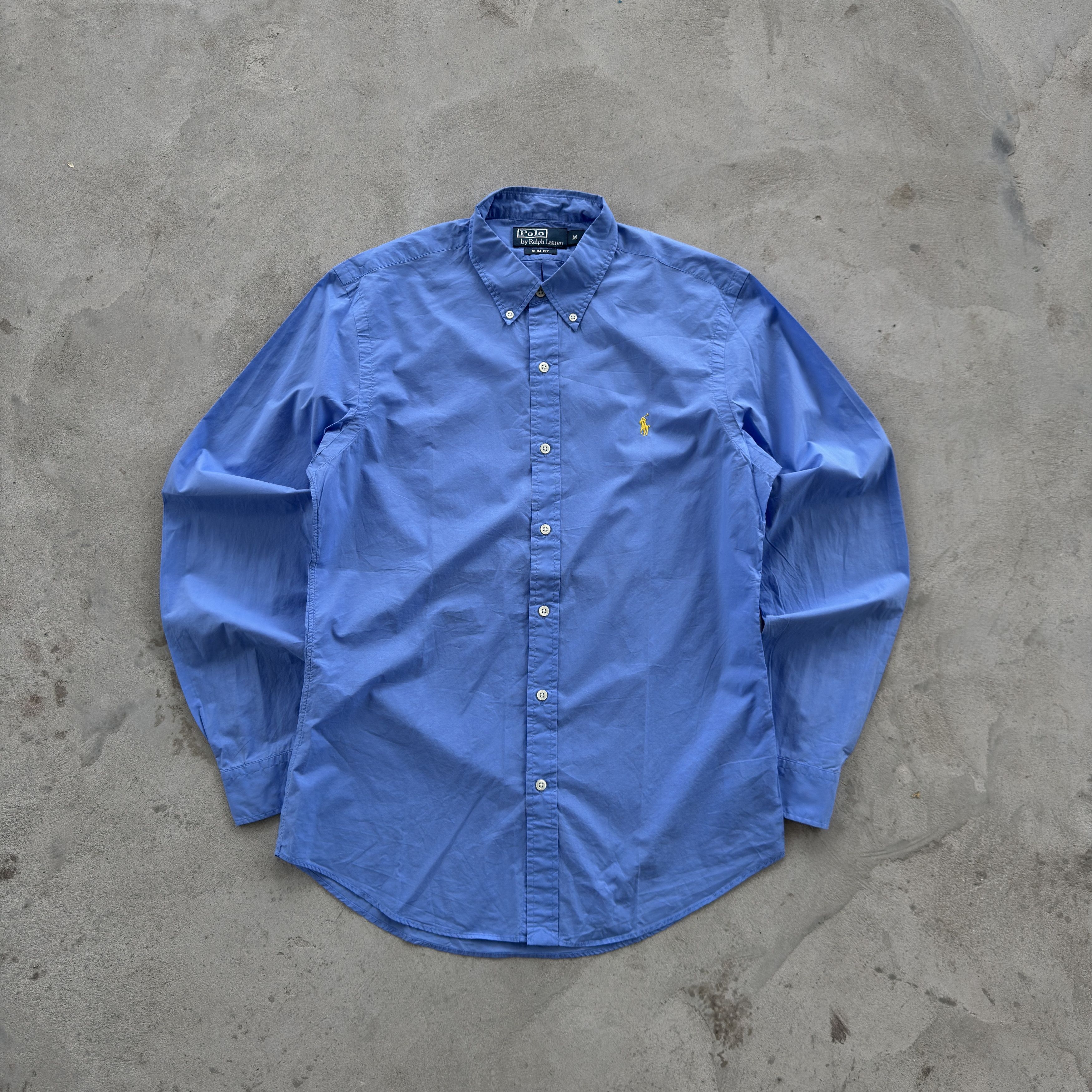 Polo Ralph Lauren Polo Ralph Lauren Blue Button Down Shirt Slim Fit Medium Size US M / EU 48-50 / 2 - 1 Thumbnail