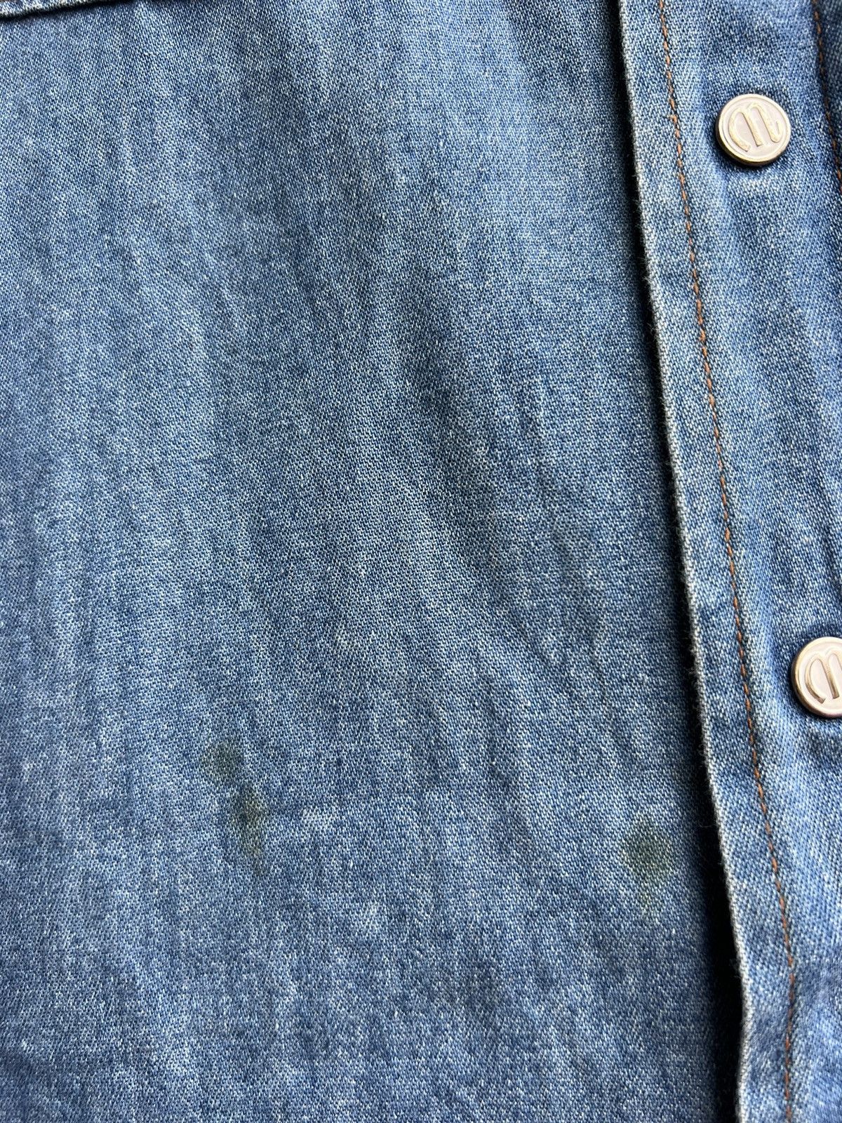 Vintage Vintage 90s Wrangler Blue Bell Lot 27MW Western Denim Shirt Size US M / EU 48-50 / 2 - 11 Thumbnail