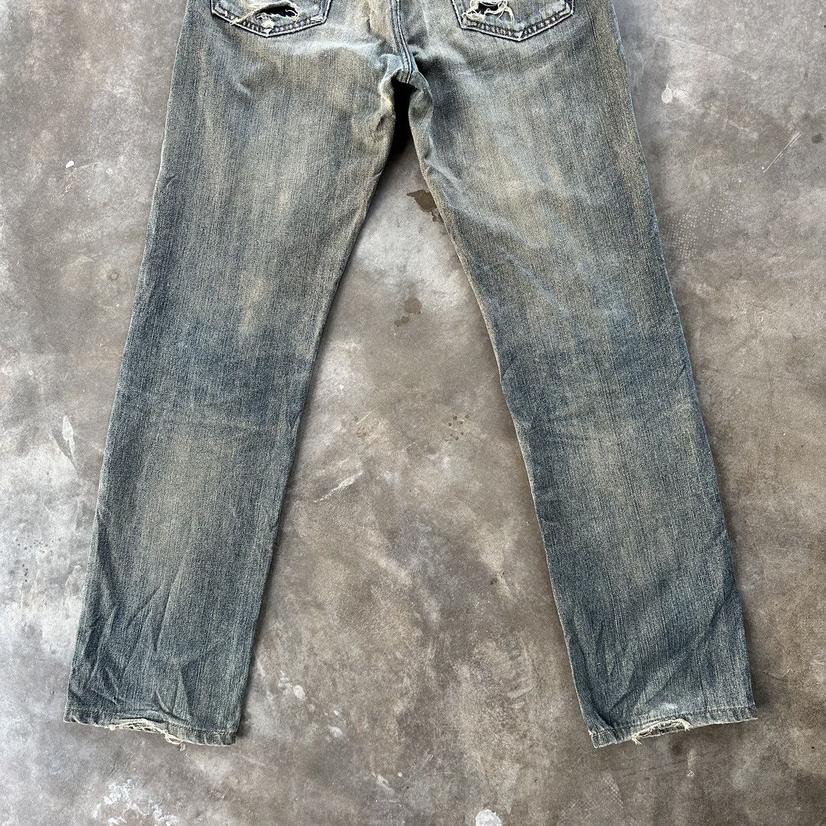 Japanese Brand Vintage Edwin Distressed Rusty Faded Denim Jean Pant Size US 30 / EU 46 - 12 Thumbnail