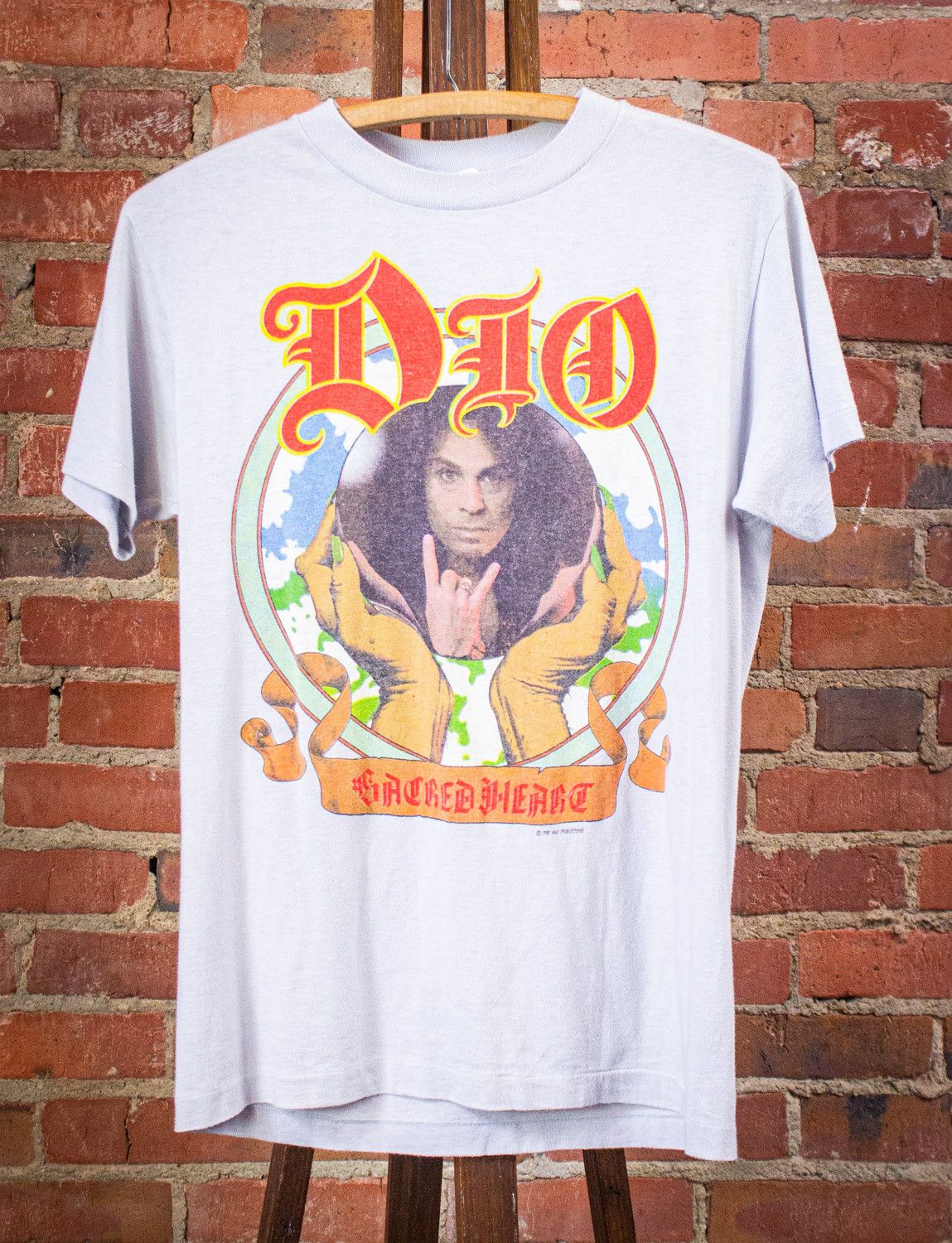Vintage Dio Sacred Heart Tour Concert T Shirt Raglan 1985