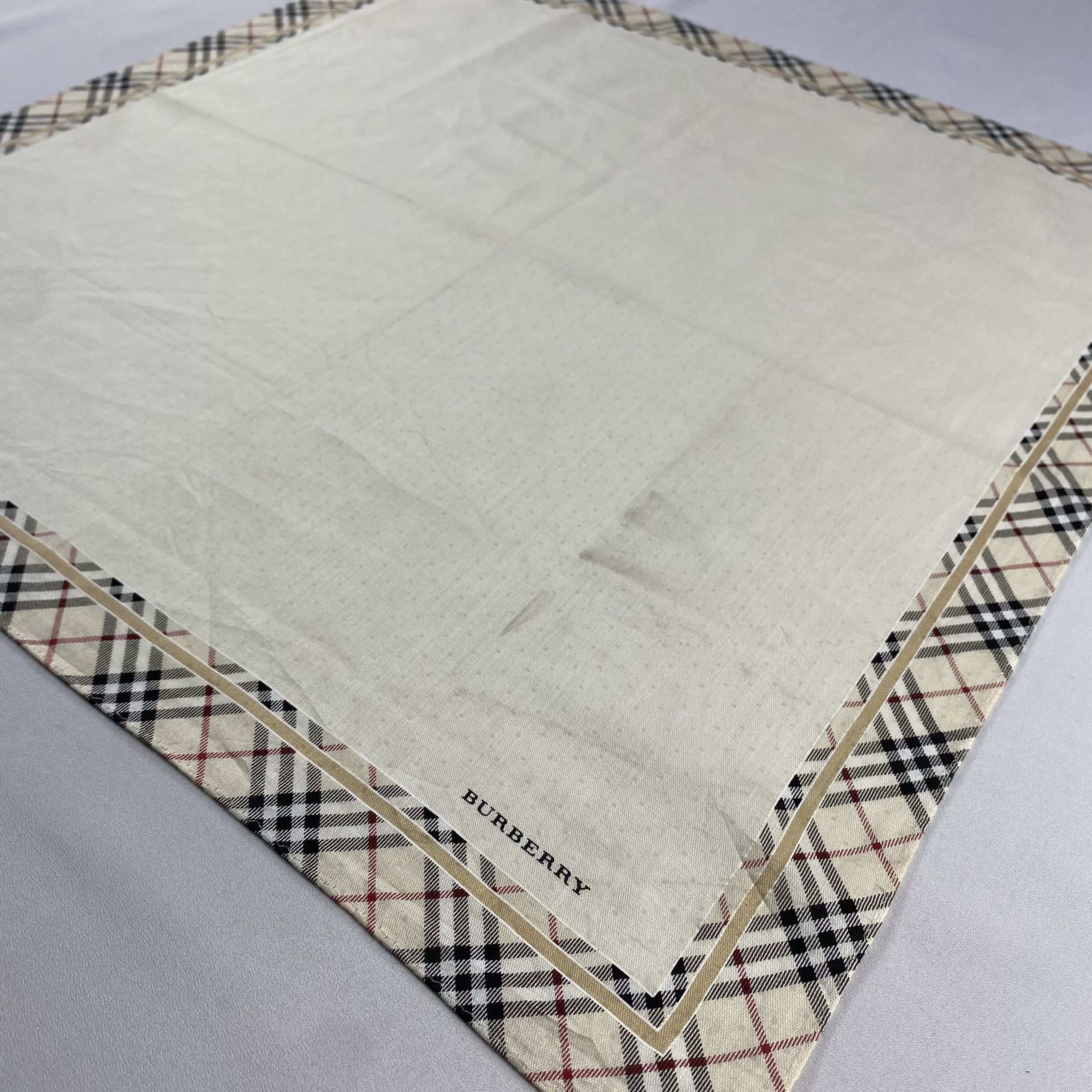 Burberry × Vintage Burberry Handkerchief / Neckerchief / Bandana-P1201 Size ONE SIZE - 2 Thumbnail