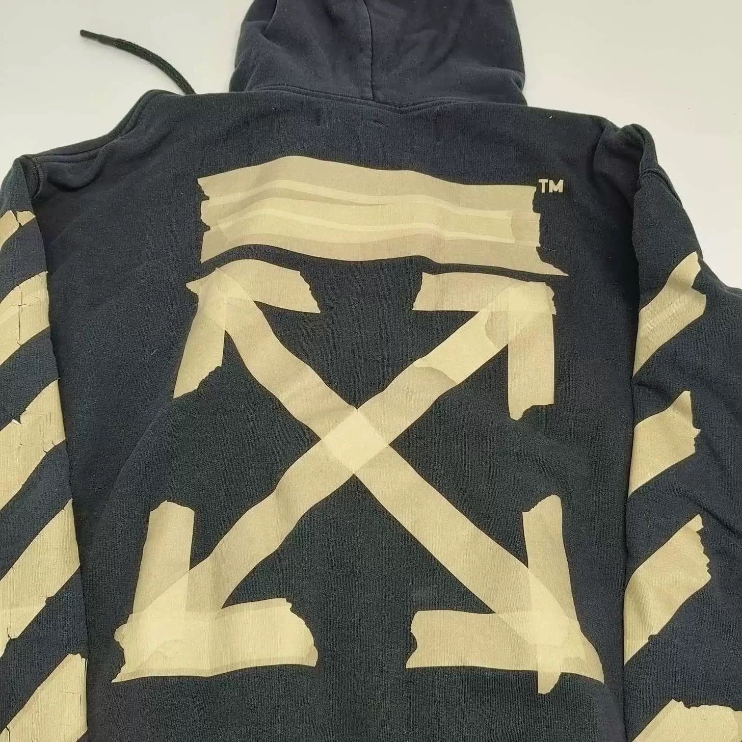 Off-White Off-White yellow rubber arrow print hoodie Size US S / EU 44-46 / 1 - 3 Thumbnail