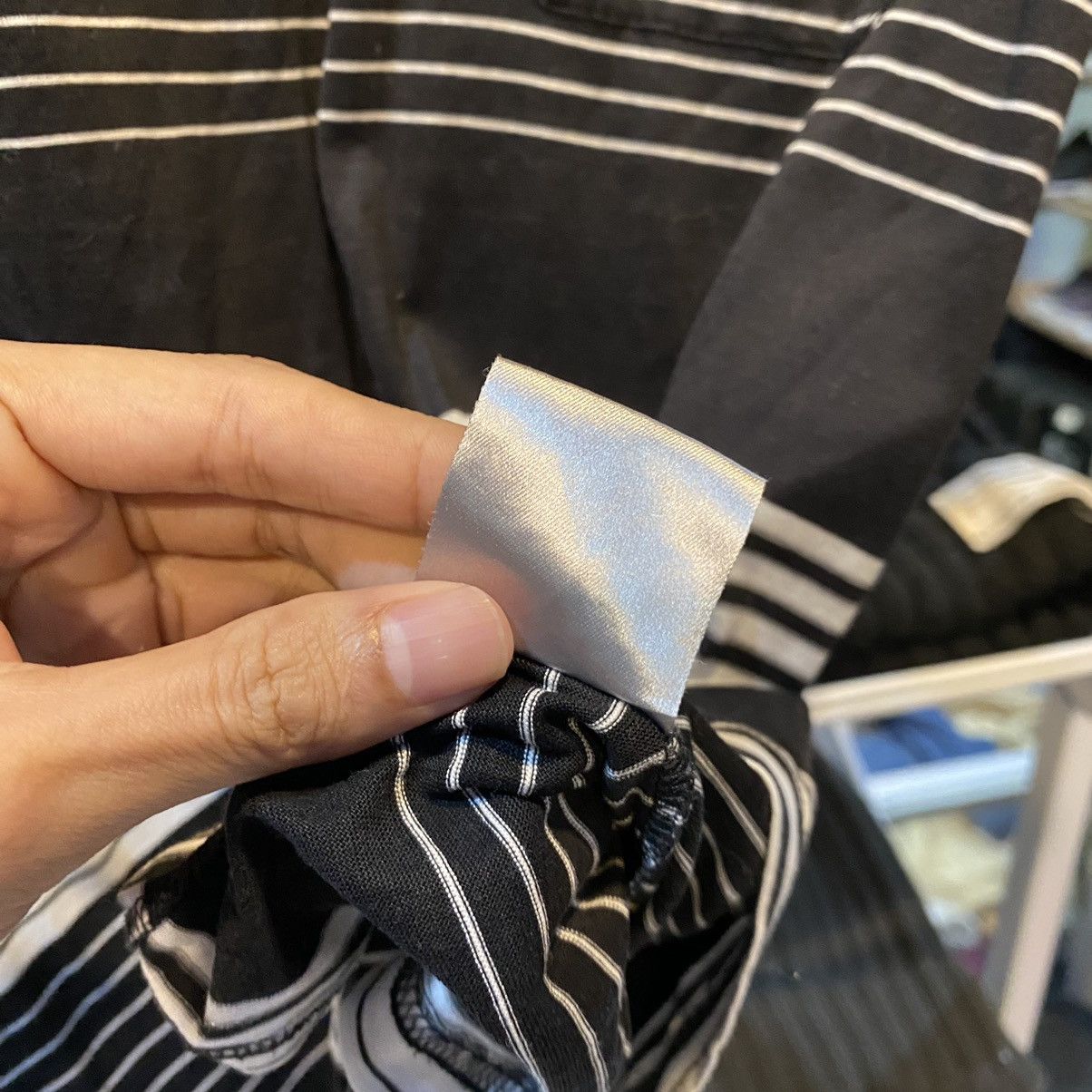 Dior Dior Homme Striped Grunge Pocket Short Sleeved T Shirt Size US M / EU 48-50 / 2 - 10 Thumbnail