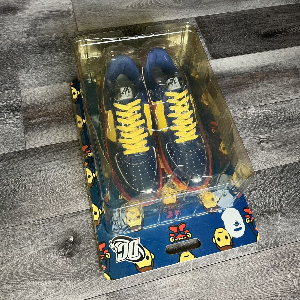 Bape × DC Comics RARE OG 2007 A BATHING APE BAPE DC COMICS SUPERMAN BAPESTAS Size US 12 / EU 45 - 1 Thumbnail